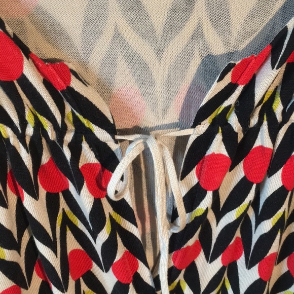 Printed cardigan. Nine West. Tie and buttons. - Picture 4 of 7